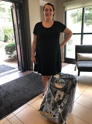 September 2020 Hurricane Laura evacuee car seat