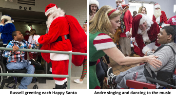 Padua residents enjoying Happy Santas