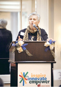 Sr. Marjorie speaking at the Convocation